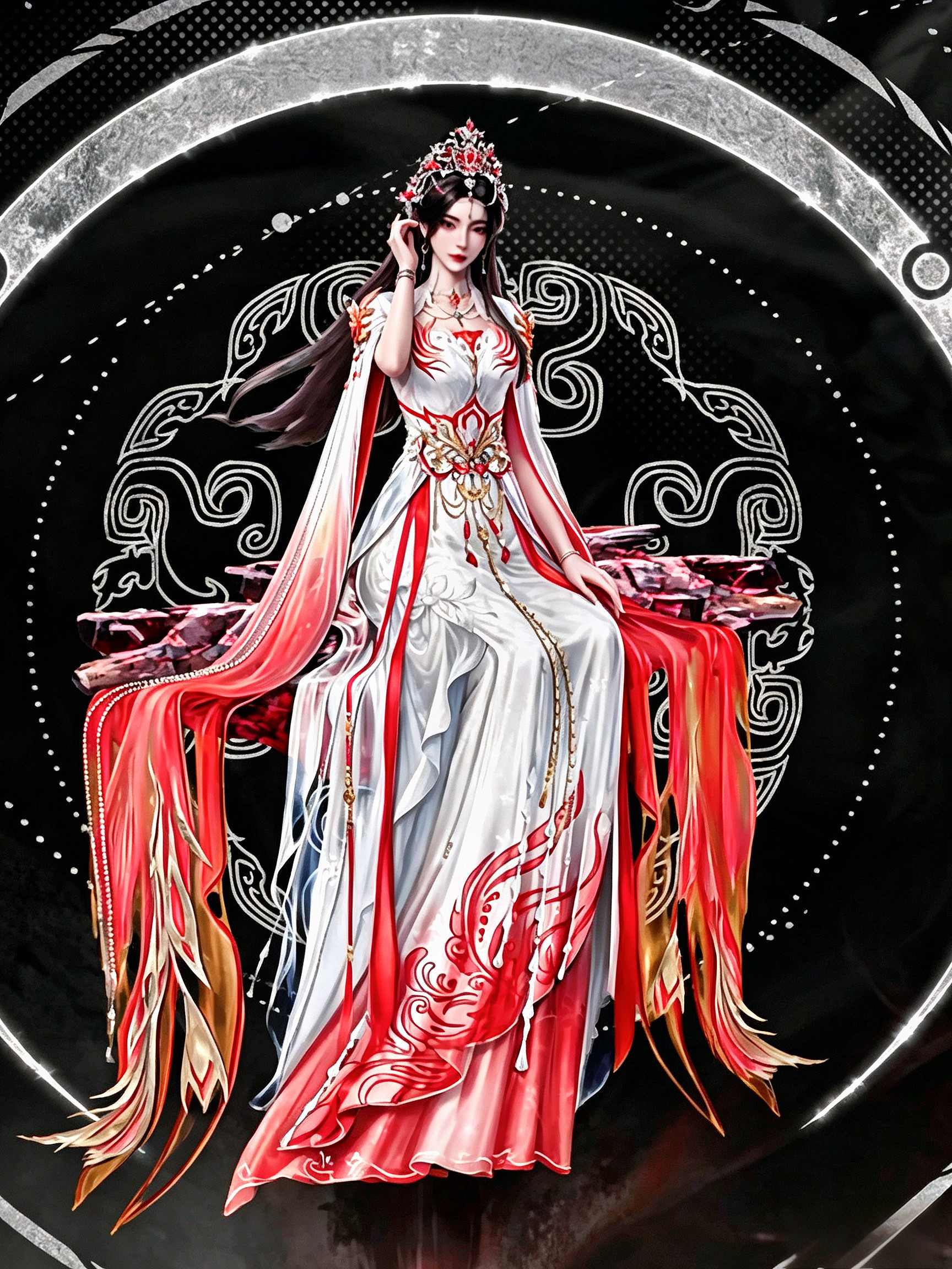 铸梦还是很会做女角色啊，相对于现在已经躺板板的女配李蛙儿生前寡淡的建模立绘，同样