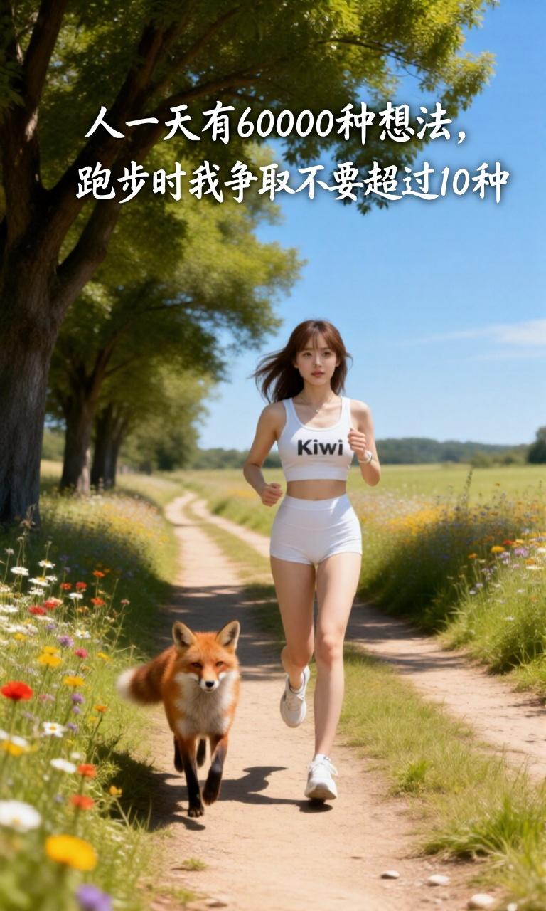 “人一天有60000种想法，跑步时我争取不要超过10种”