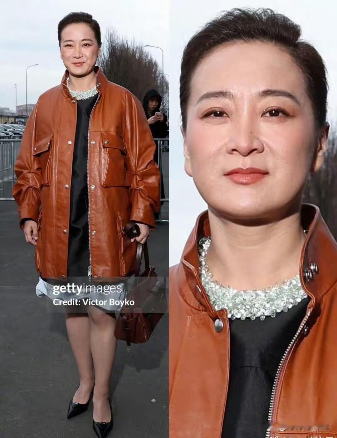 第一眼真没认出来这是贾玲，米兰时装周这几张生图，看得我心里直犯嘀咕。这哪里仅仅是