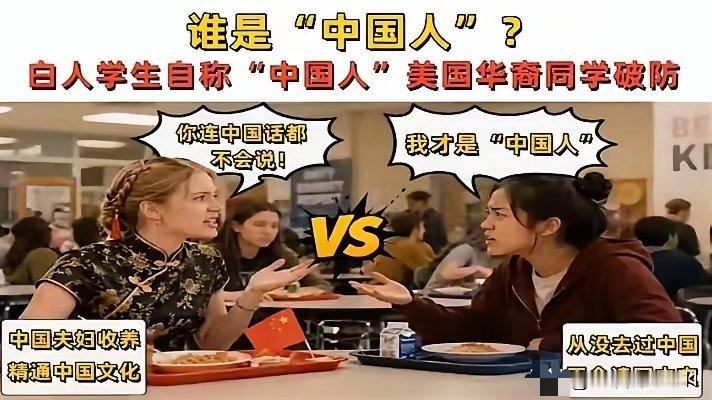 美国一所高中：一个金发碧眼的白人女孩，一口流利纯正的中文，大方介绍“我是中国人”