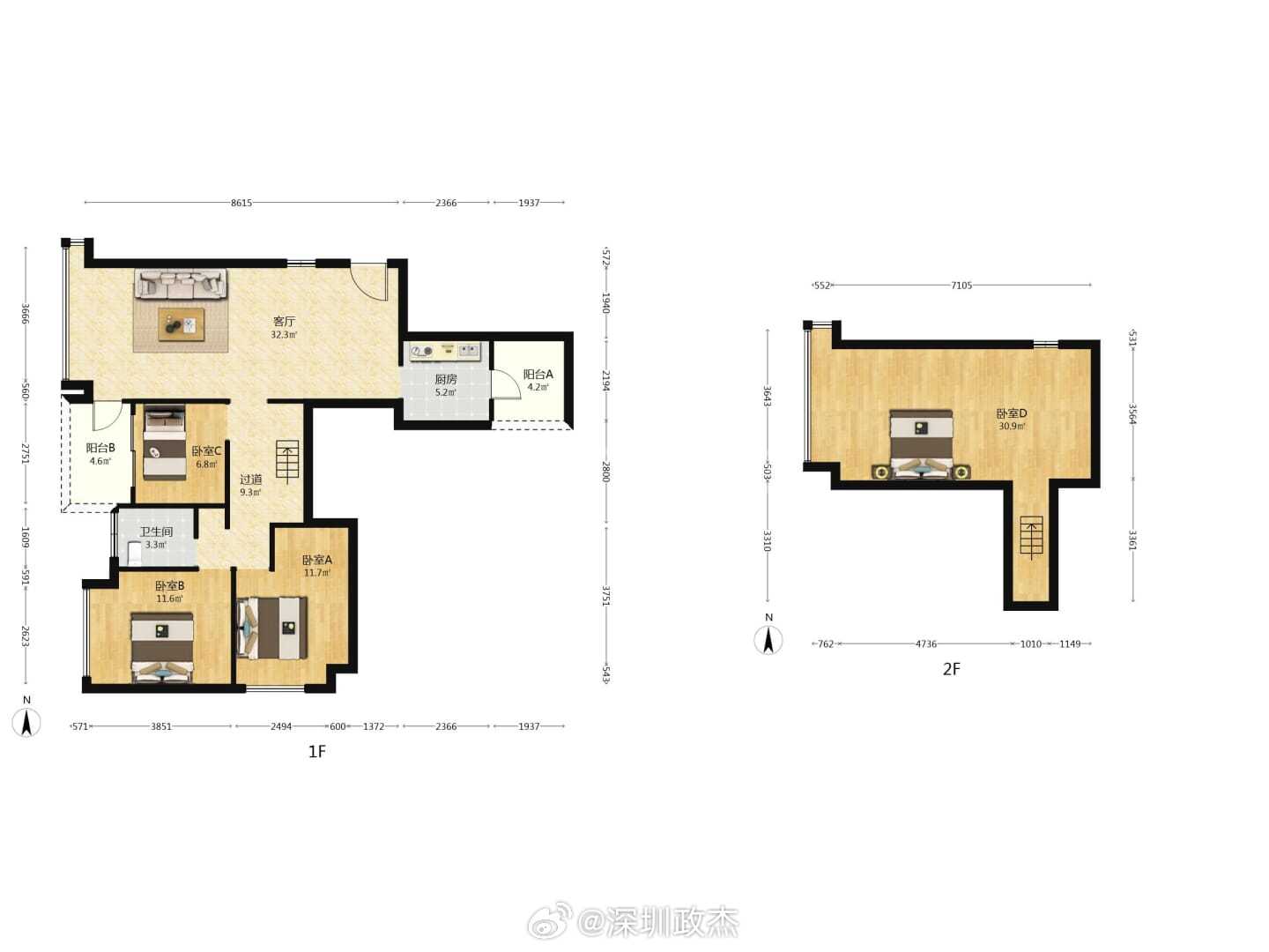 坐标深圳龙华，2020年1015万买的121平，经营贷贷了700万，现在只能卖6