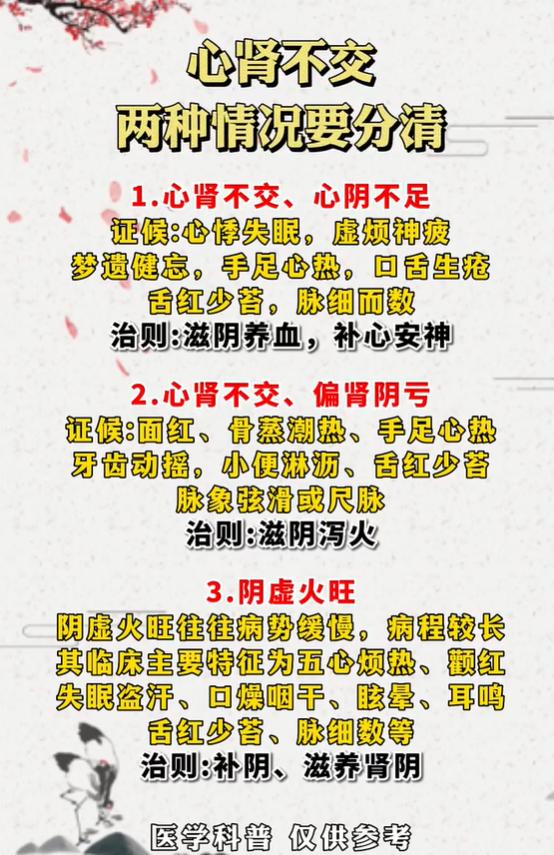 失眠心烦总不好？分清心肾不交两种证型再调养