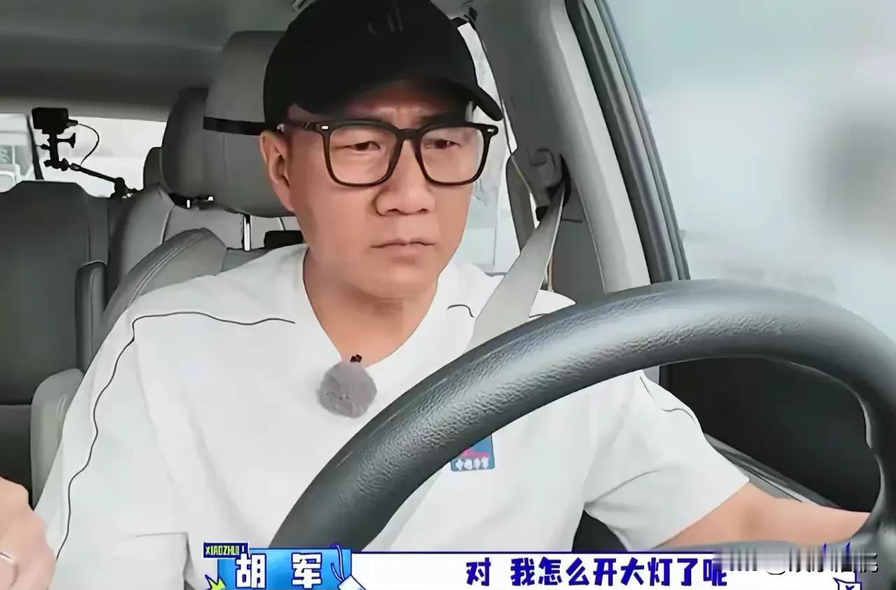 胡军、李乃文、佟丽娅，三个大明星坐在一台车上，脸色没一个对的。胡军皱着眉开着车