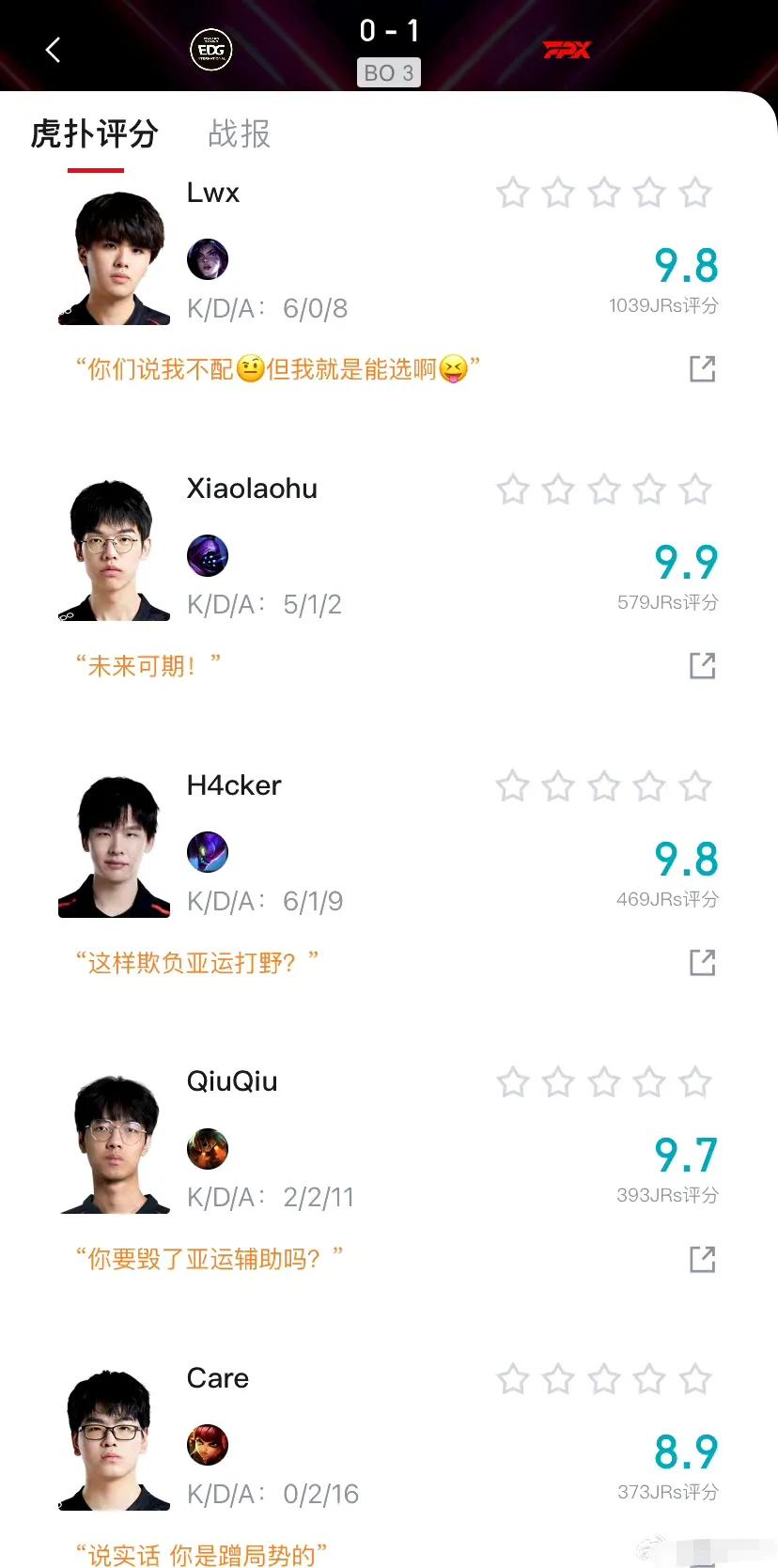 Lwx已经赚麻了！虽然FPX被EDG让一追二了，但第一把确实赢得漂亮，lwx也