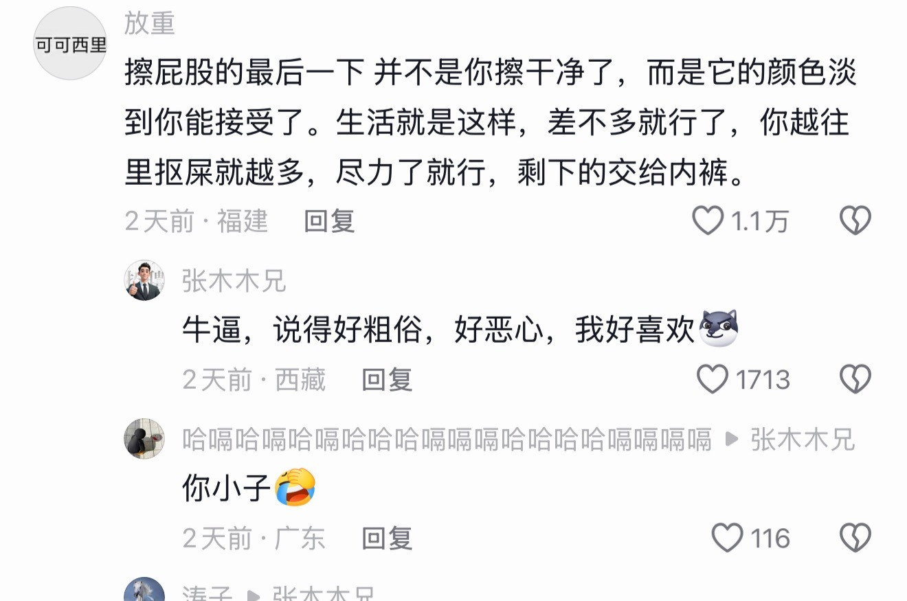 生活就是这样，差不多就行了！有道理但极具粗糙的话