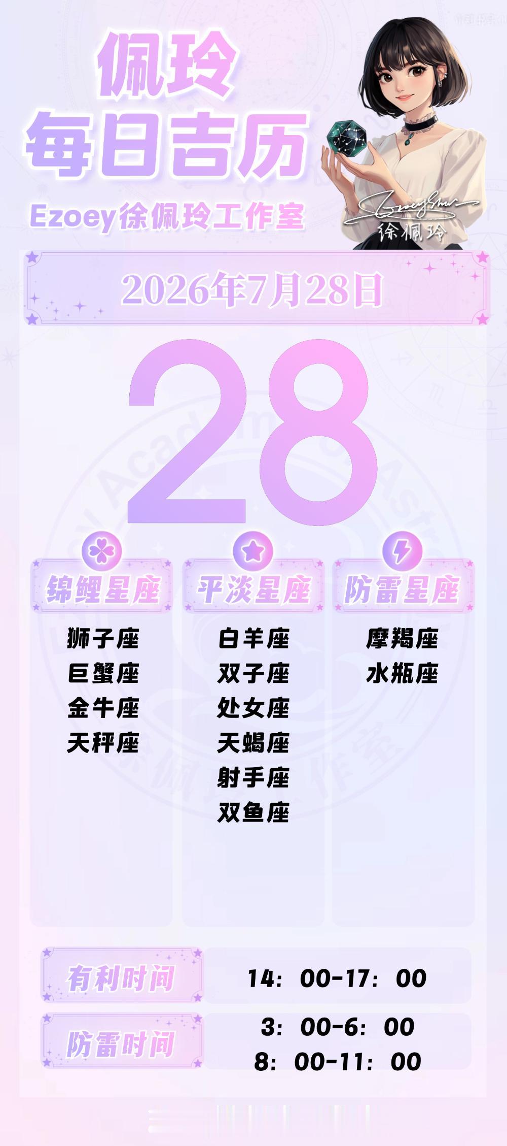 【7.28日播报】思维开拓日锦鲤星座：狮子座、巨蟹座、金牛座、天秤座——Ezo