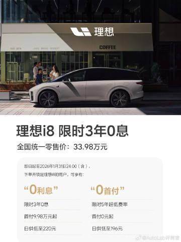 2026年才刚开始，头部新势力们已经开始各种花式免息了