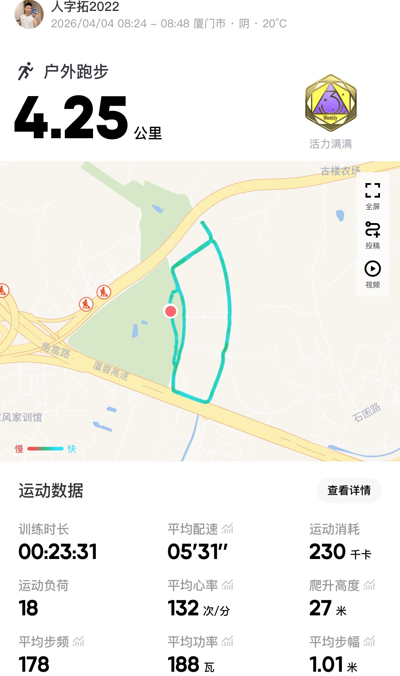 跑步微博送你去跑马即刻开跑694什么鬼天气，昨天下了一天的雨，天气预报今天也有