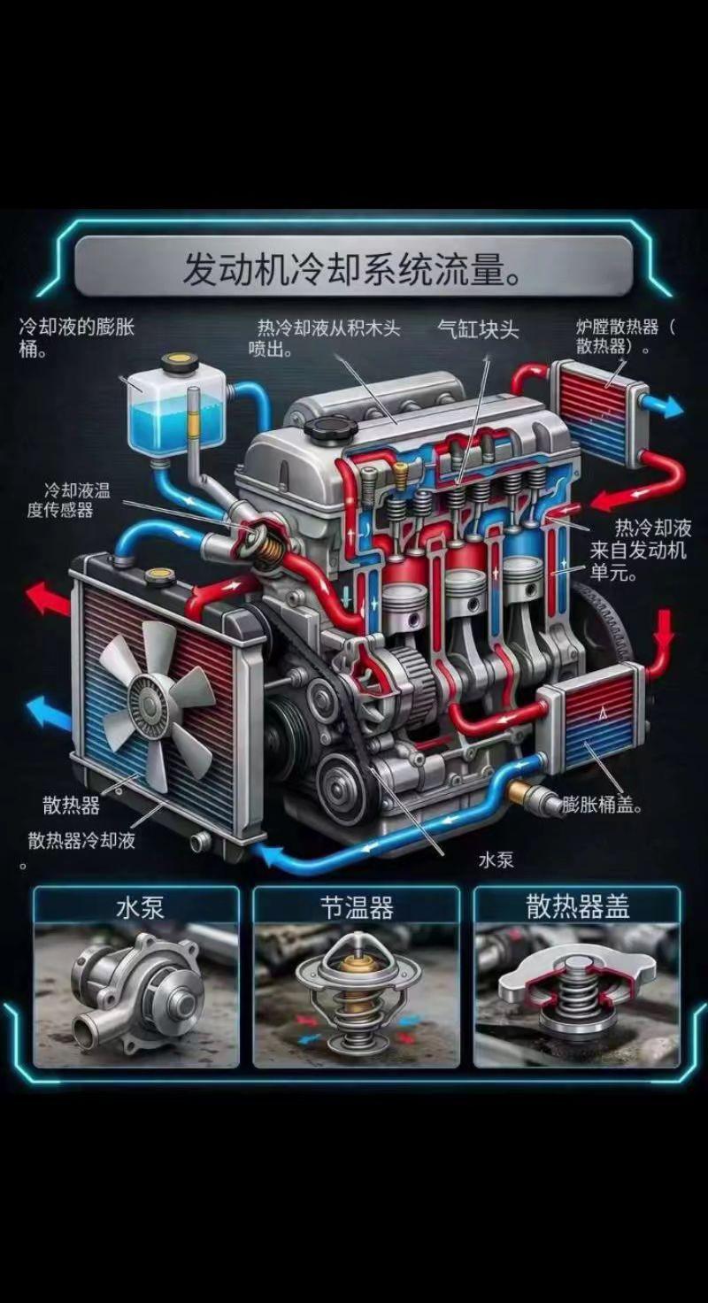 90%的司机都搞不懂这玩意儿的原理😳然后就会出现：-“车怎么开锅
