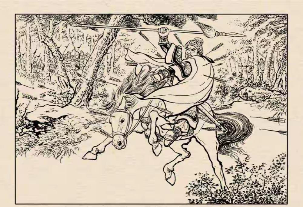 三国演义连环画：这员大将是谁？竟然被乱箭射杀！常言道：不怕千军，就怕寸铁。再厉害