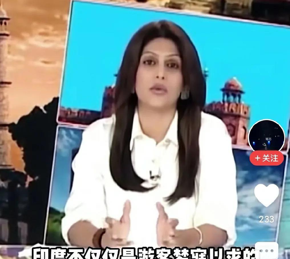 这妹子应该全世界最忙的主持人了，最少也是之一吧。但凡印度有点什么事，她都会第一时