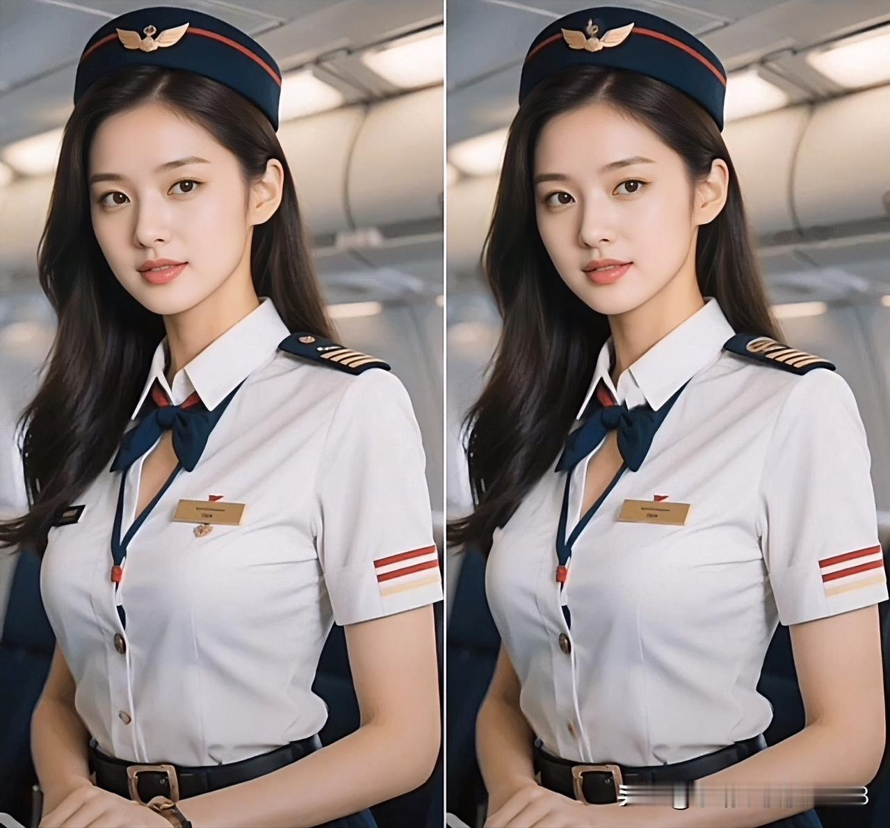 制服的优雅与专业，佳人尽显魅力找不同10处