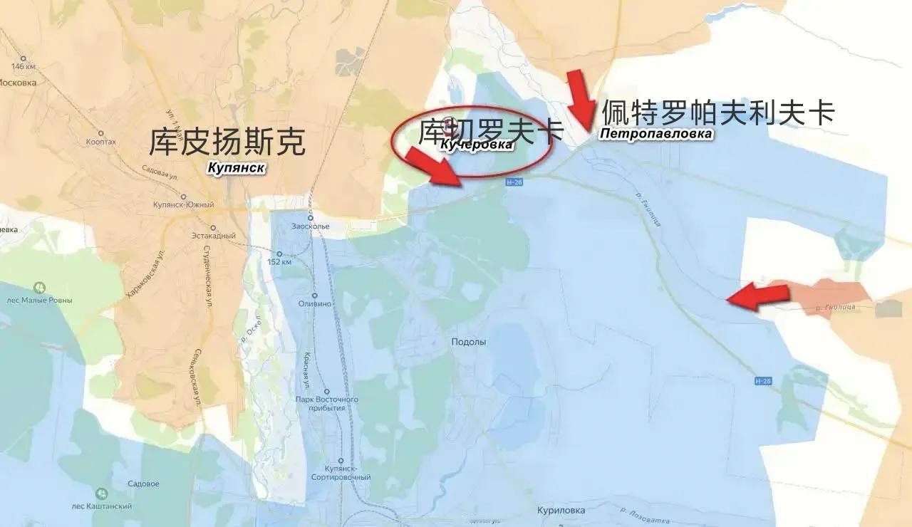 俄军继续在库皮扬斯克方向推进。虽然俄军控制了库皮扬斯克市，但整个地区还远没有控制