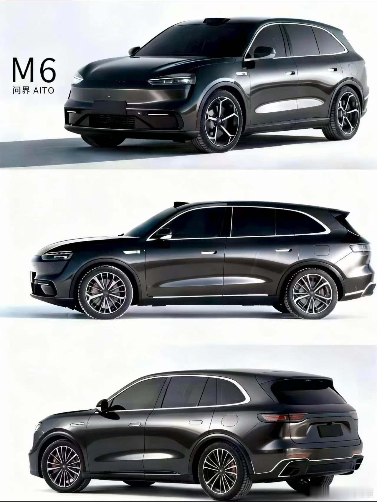 看朋友圈销售发的这组问界M6的图有点意思哈，你们更喜欢哪个颜色余承东说问界m6春