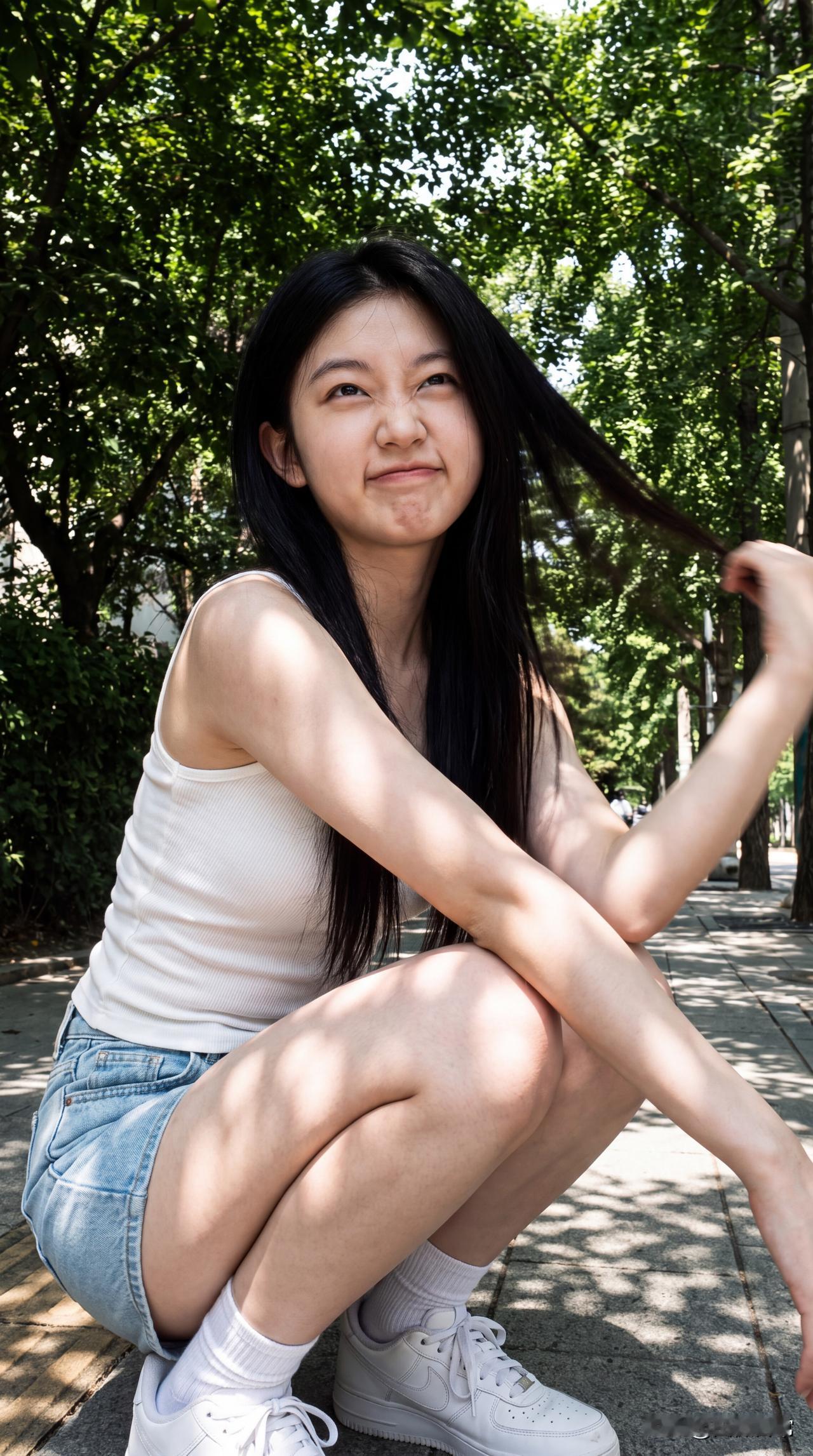 好看的女孩子很多，但真正让人觉得“美”的，往往是那种温柔的。说话不急不躁，笑起来