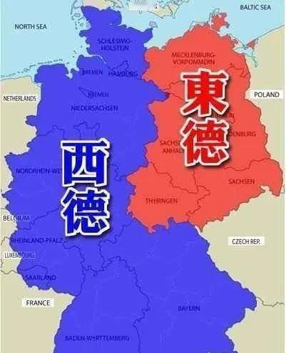 很多人觉得相较于西德，东德除了铁十字什么都继承了普鲁士，这绝对是错误的。西德是美