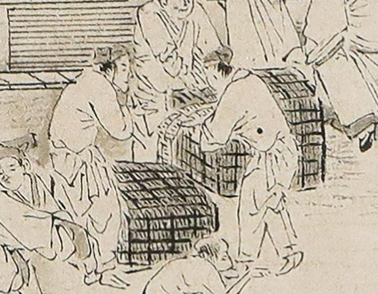 乐善好施是中国古代十分推崇的一个题材，但是在绘画中绘制这类内容却比较少，南宋梁楷