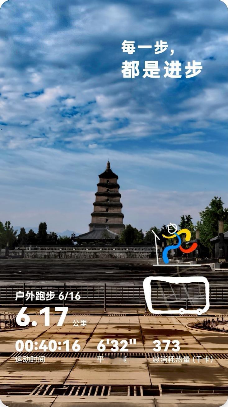 6月16日跑了个6.17公里，就为6月17日吹个牛[大笑]爱跑步的人，运气总