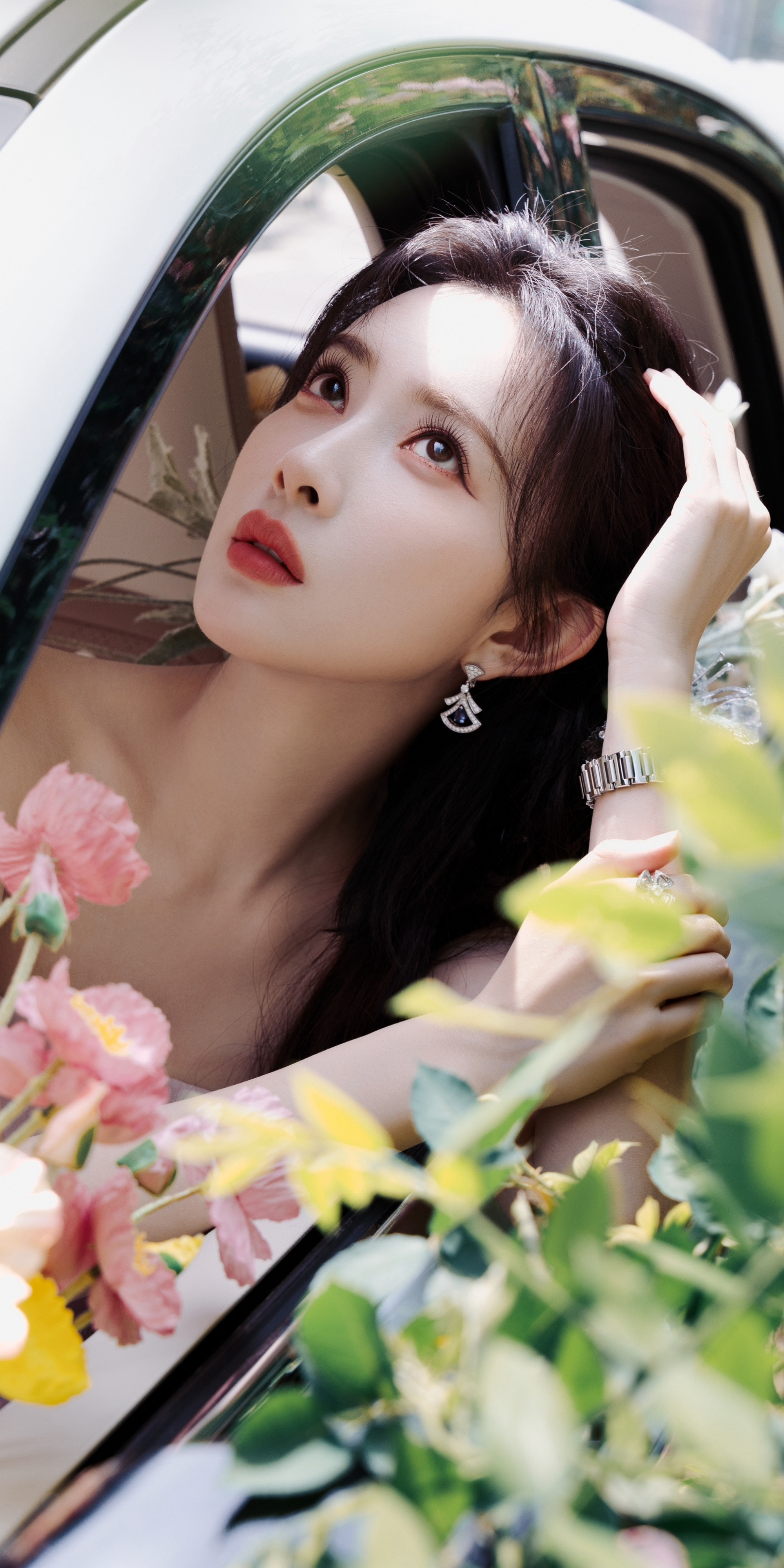 孟子义，粉色穿搭的精致感。孟子义