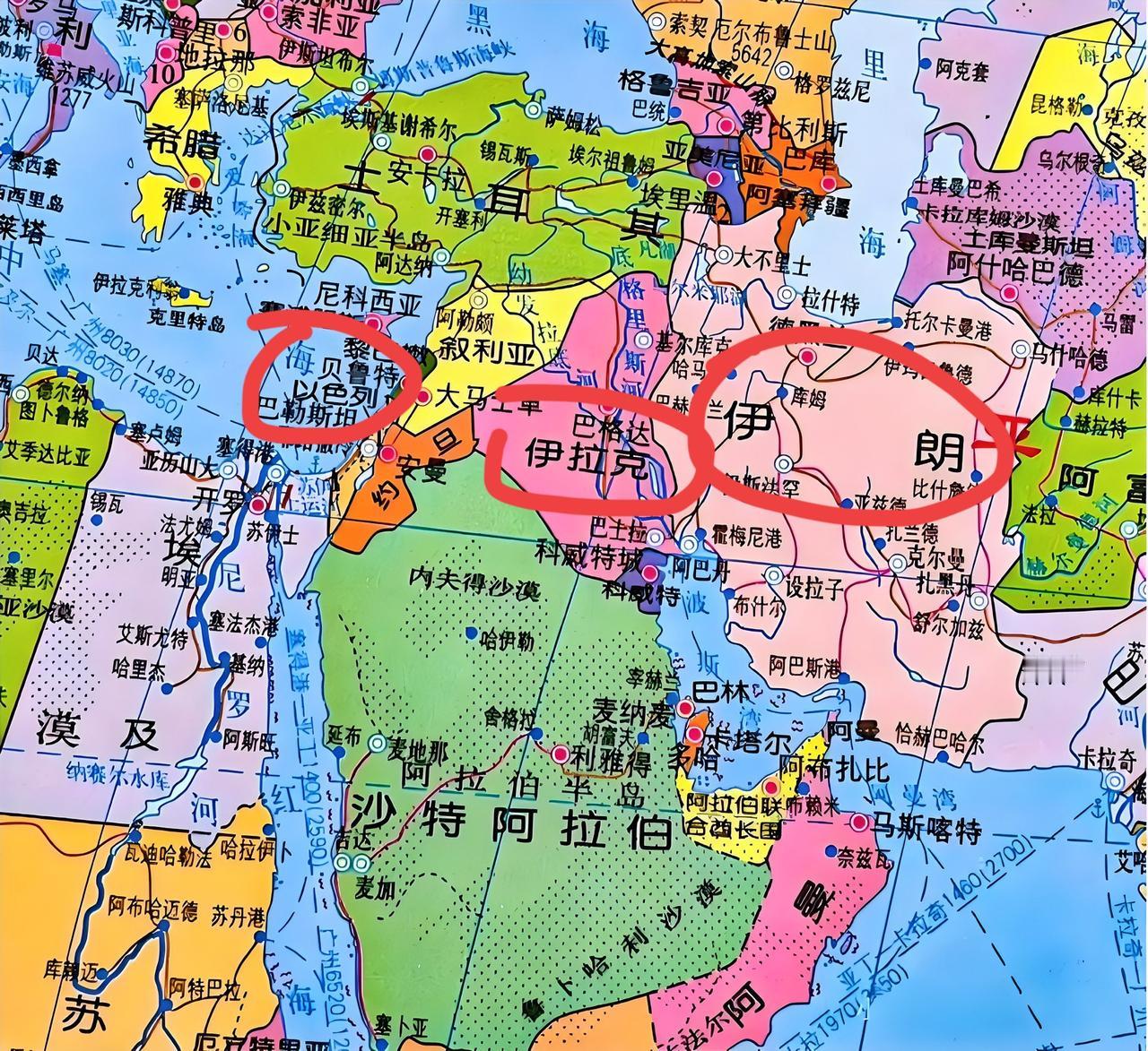 以色列要想成功空袭伊朗、必须飞越多国领空！像约旦还好说，毕竟双方关系稳定。可伊拉