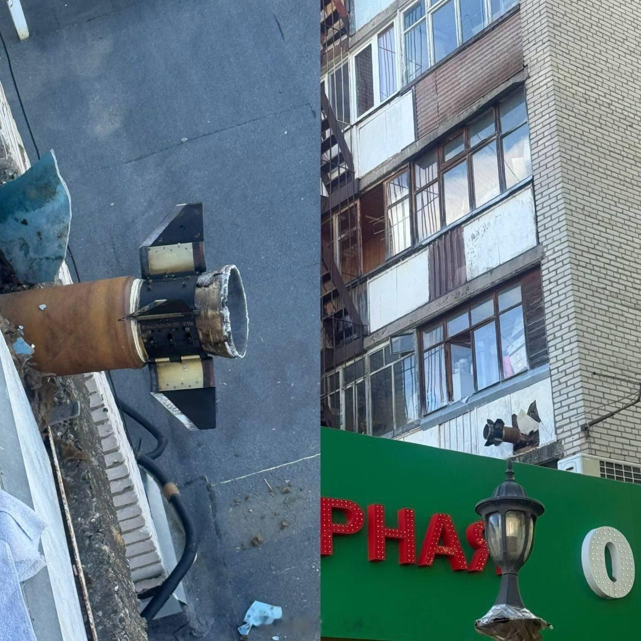 阵脚大乱莫斯科地区波多利斯克当地居民的阳台“迎接”的不是乌克兰无人机而是自家的“