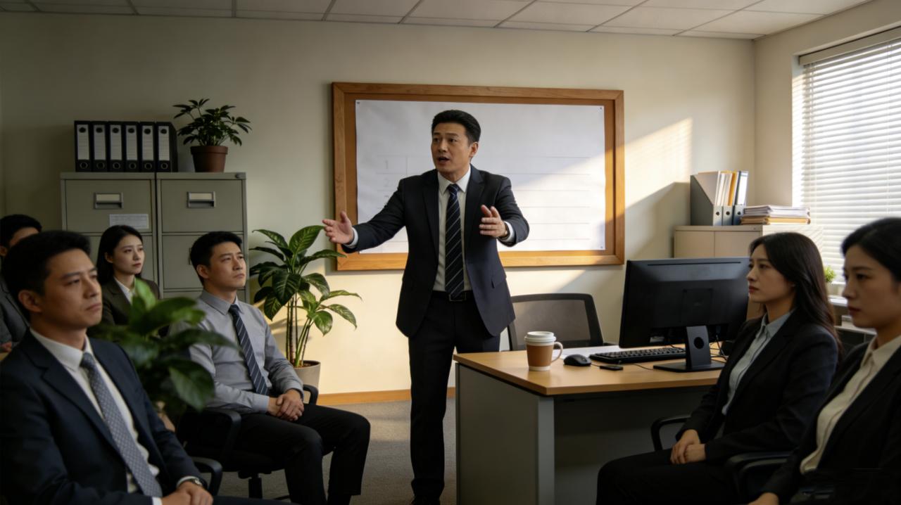 公司发布“加班光荣榜”，每月更新前三名。小赵连续三个月都是第一，人称“铁人”。