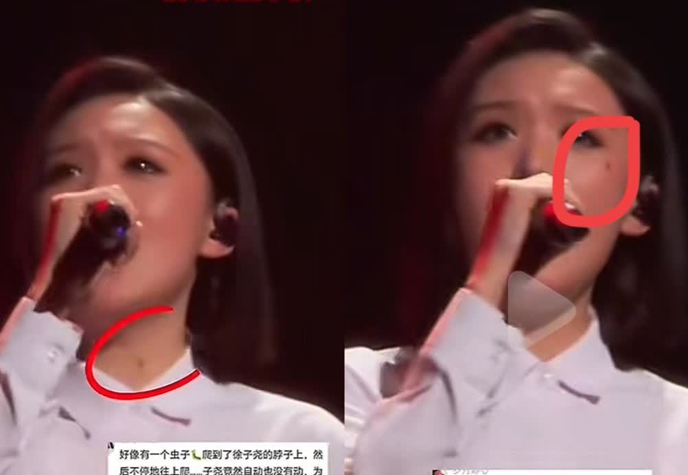 在刀郎的海口演唱会上发生了令人动容的一幕伴唱徐子尧演唱歌曲的时候，疑似有