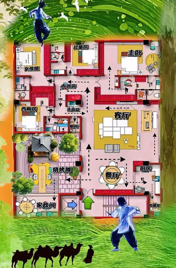 现在的自建房，真的一股好浓郁的现代味，布局太新太精致了，完全就是cosplay