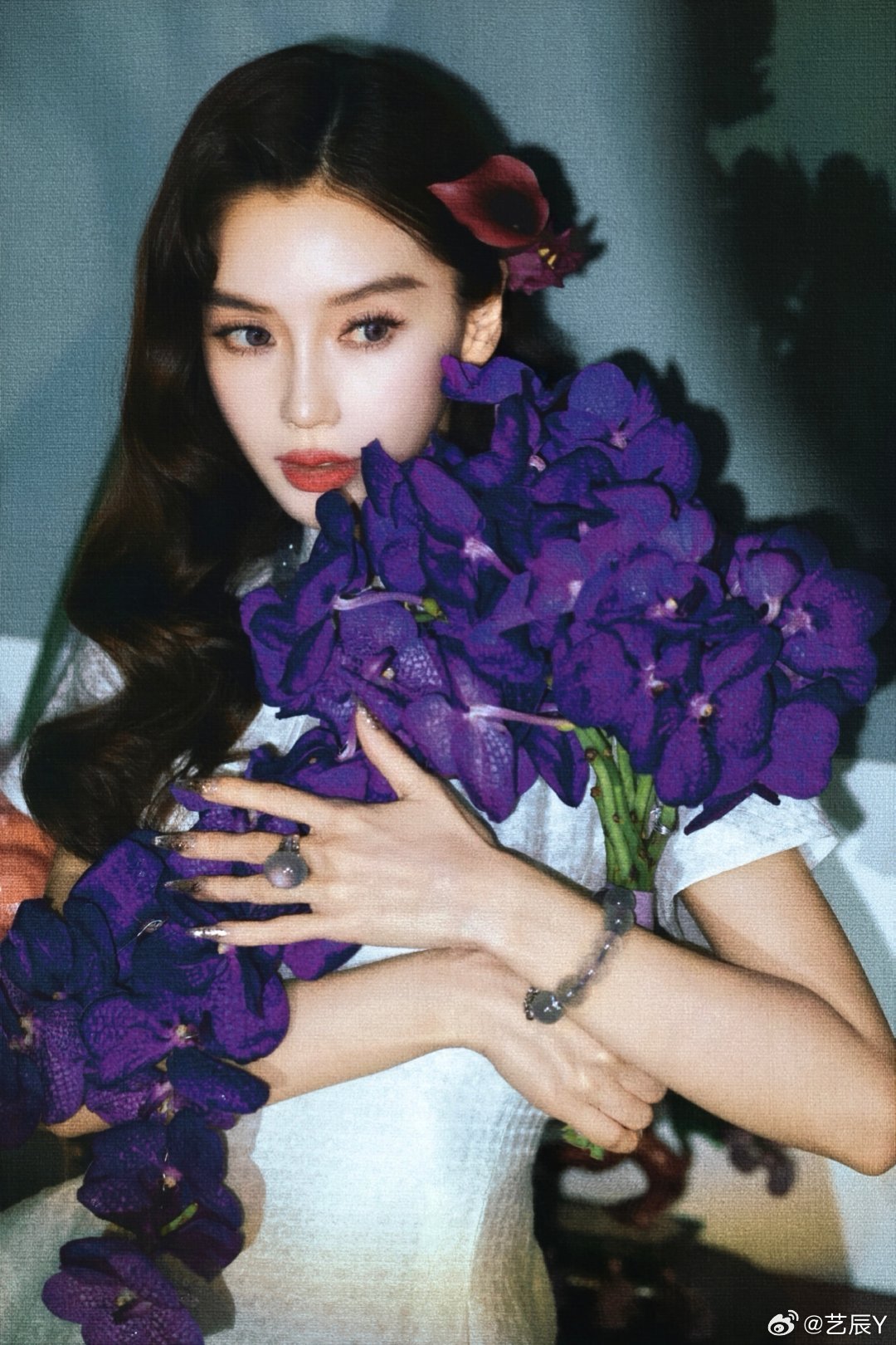 Angelababy紫罗兰中式美人｜Angelababy紫瞳紫罗兰新中式美人