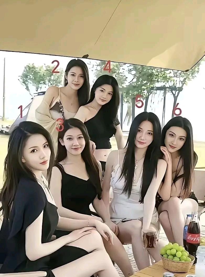 假如说和你相亲的是1号美女，你是选择1号美女，还是选择其她美女呢？这6位美女都挺
