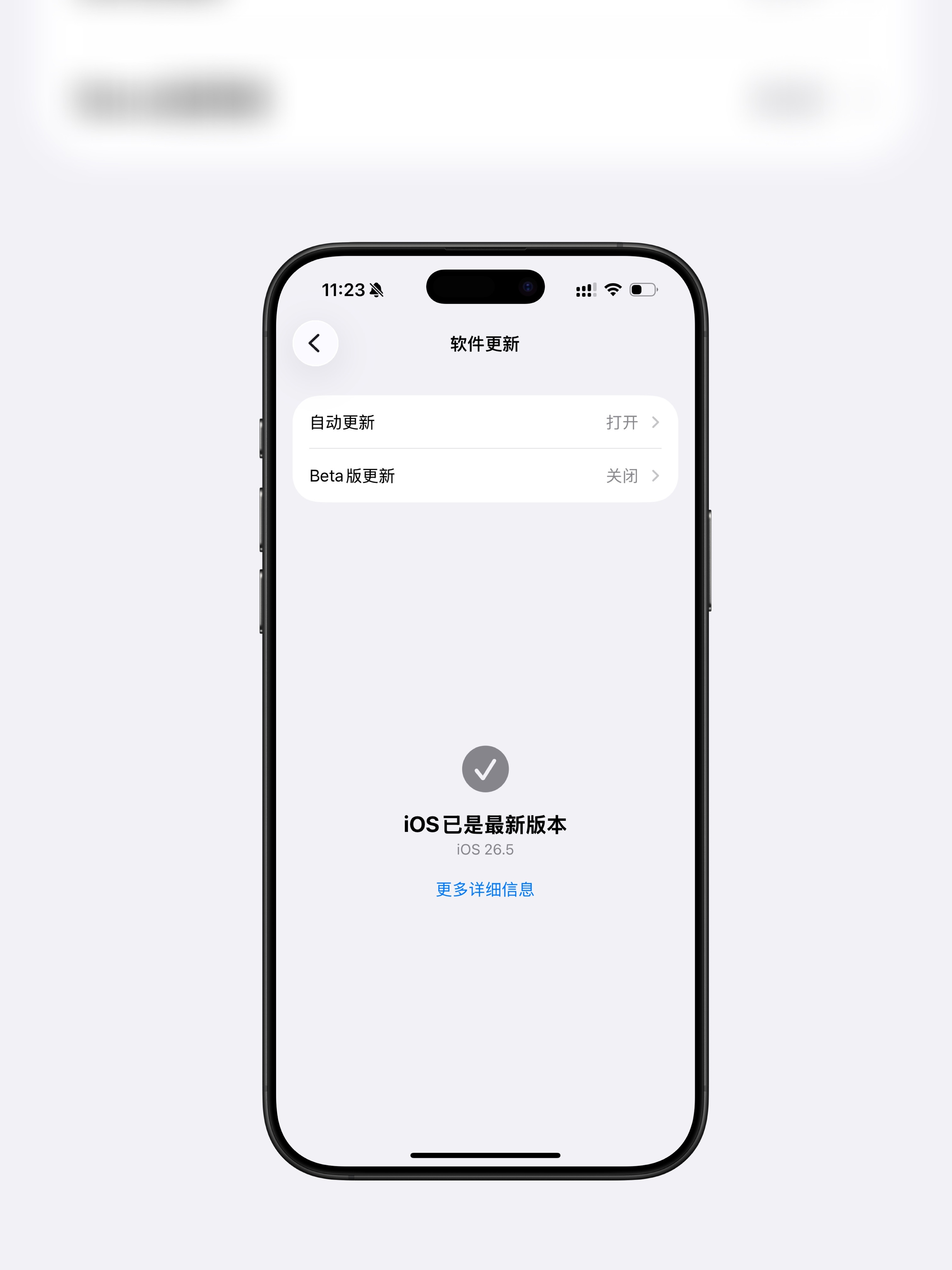 不知道是不是错觉iOS26.5正式版几乎没有小掉帧了