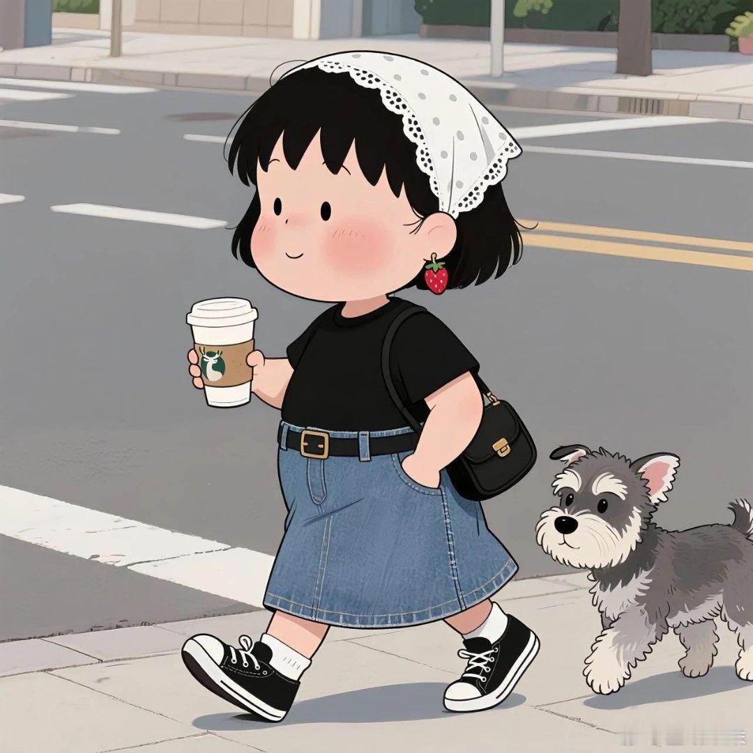 悠闲快乐佛系少女可爱头像​​​
