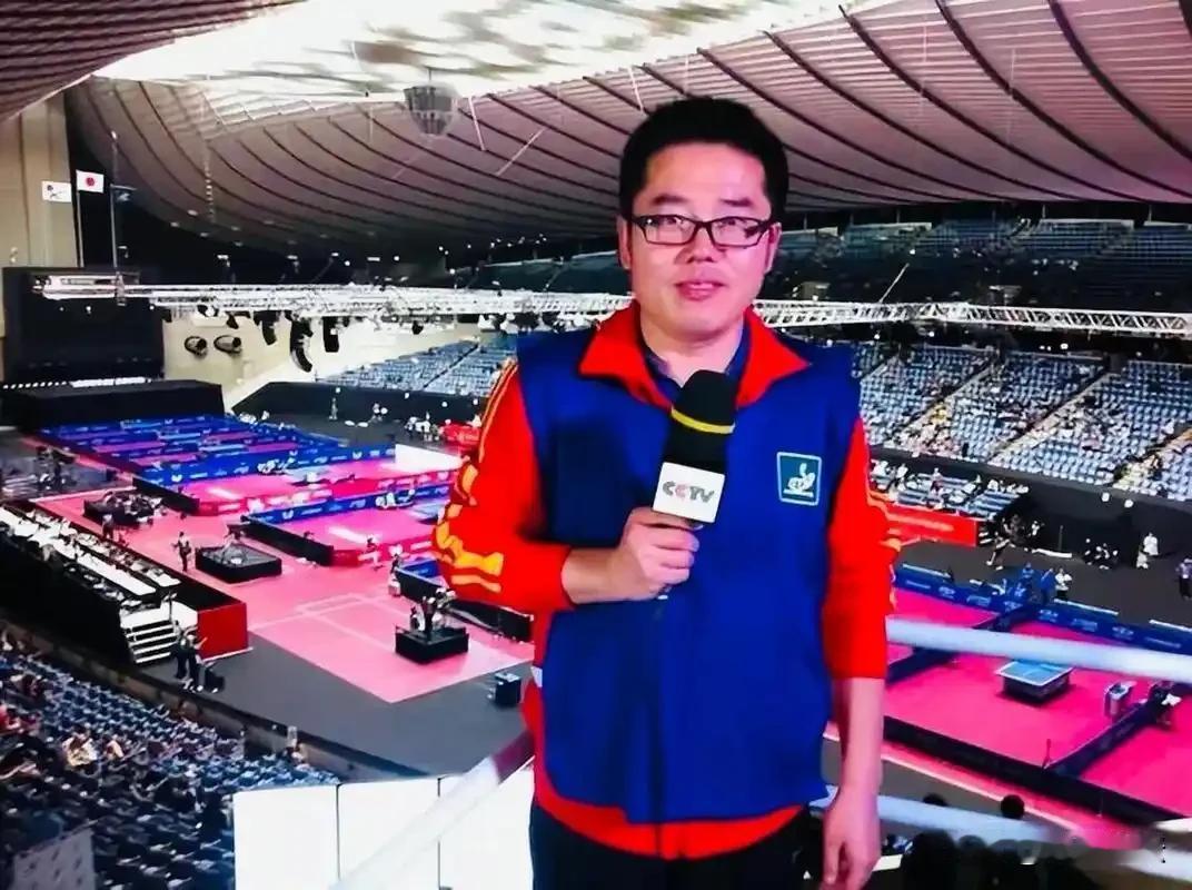 央视乒乓球专项记者李武军，随国乒报道亚锦赛，遗憾的是由于央视不直播，大家看不到李