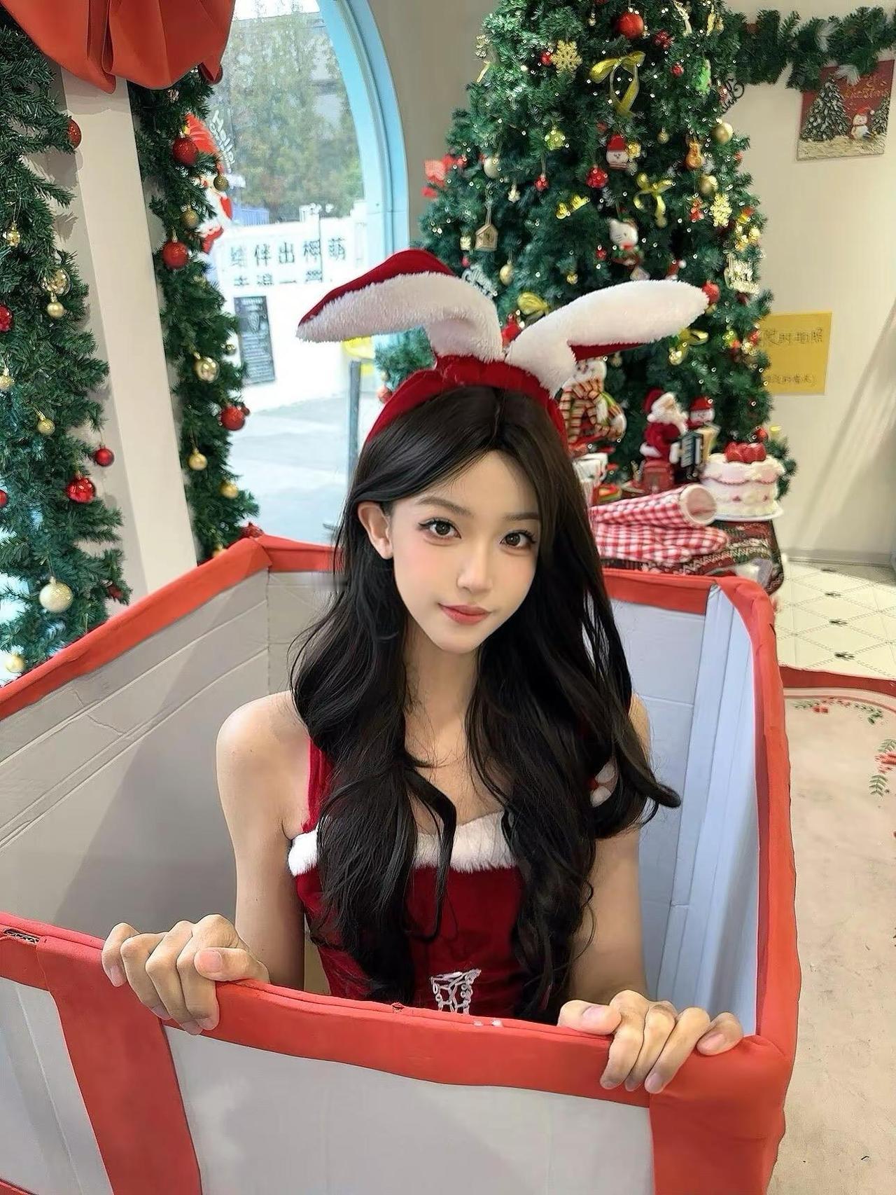 这是什么绝世小可爱🎀。小鹿乱撞理想女友清纯甜美打卡一个新look