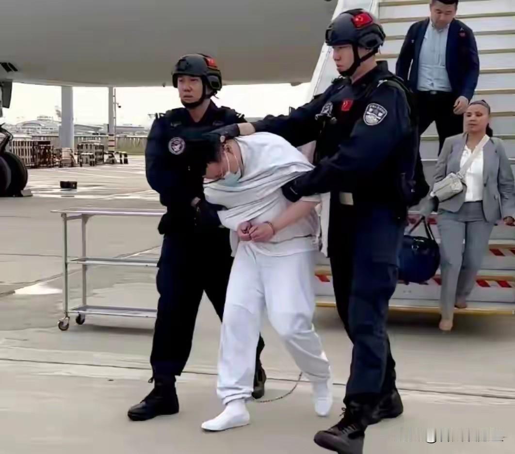 这个被警方摁头押送的男子就是杀害雅典娜的主犯刘瀚文，他最大的恶不是绑架勒索，而是