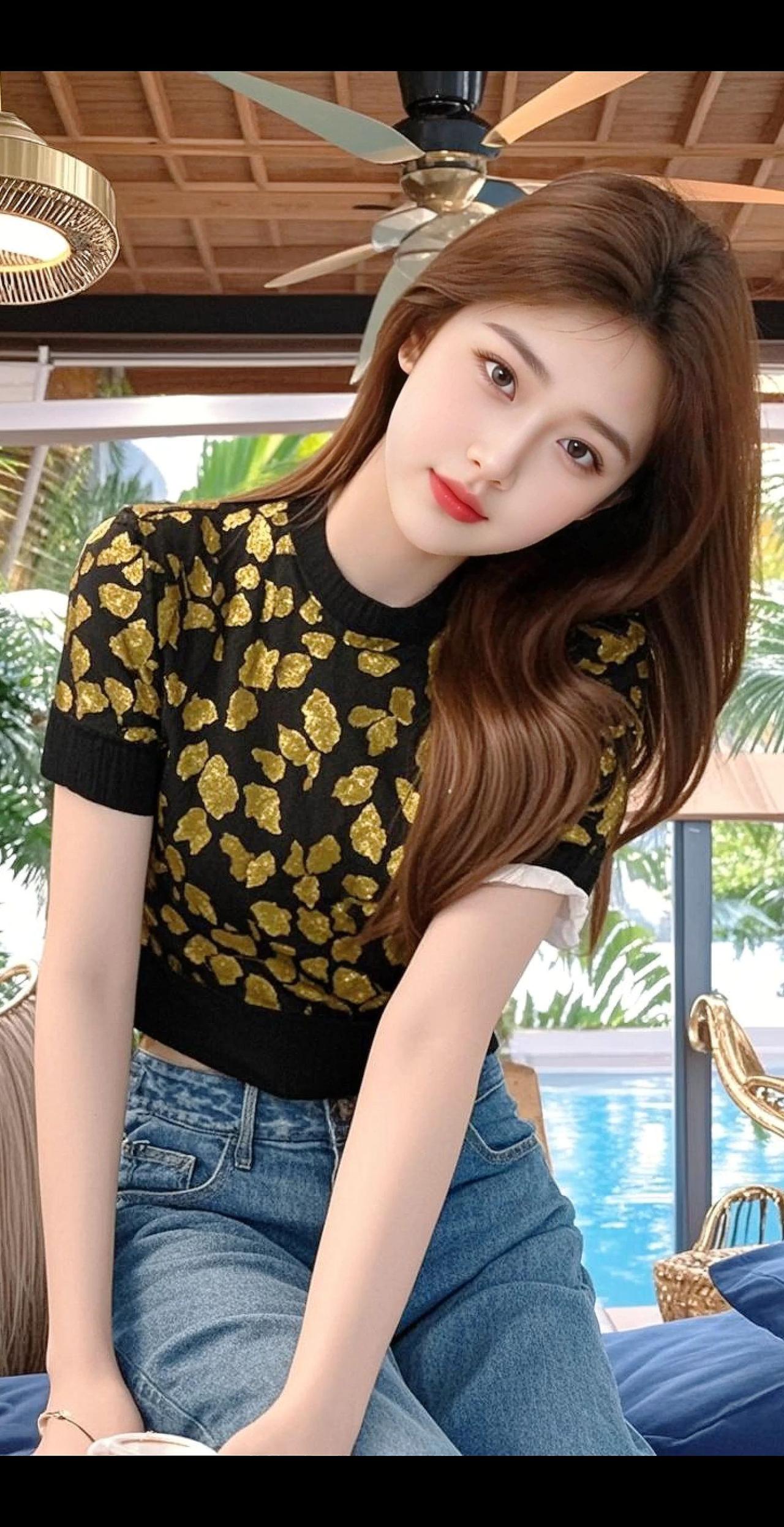 清纯甜美简约穿搭耐看型小姐姐