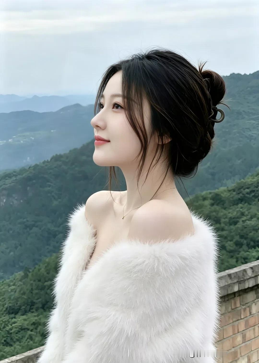 山间仙气少女，白衣飘飘，岁月静好。漂亮小姐姐极品美女穿搭