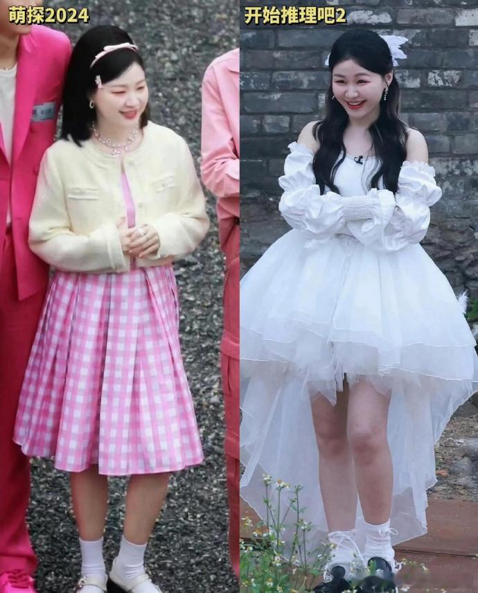 原来金靖早年就常穿宽松衣服，可能是为了掩饰怀孕，真是低调又细心的妈妈选手。