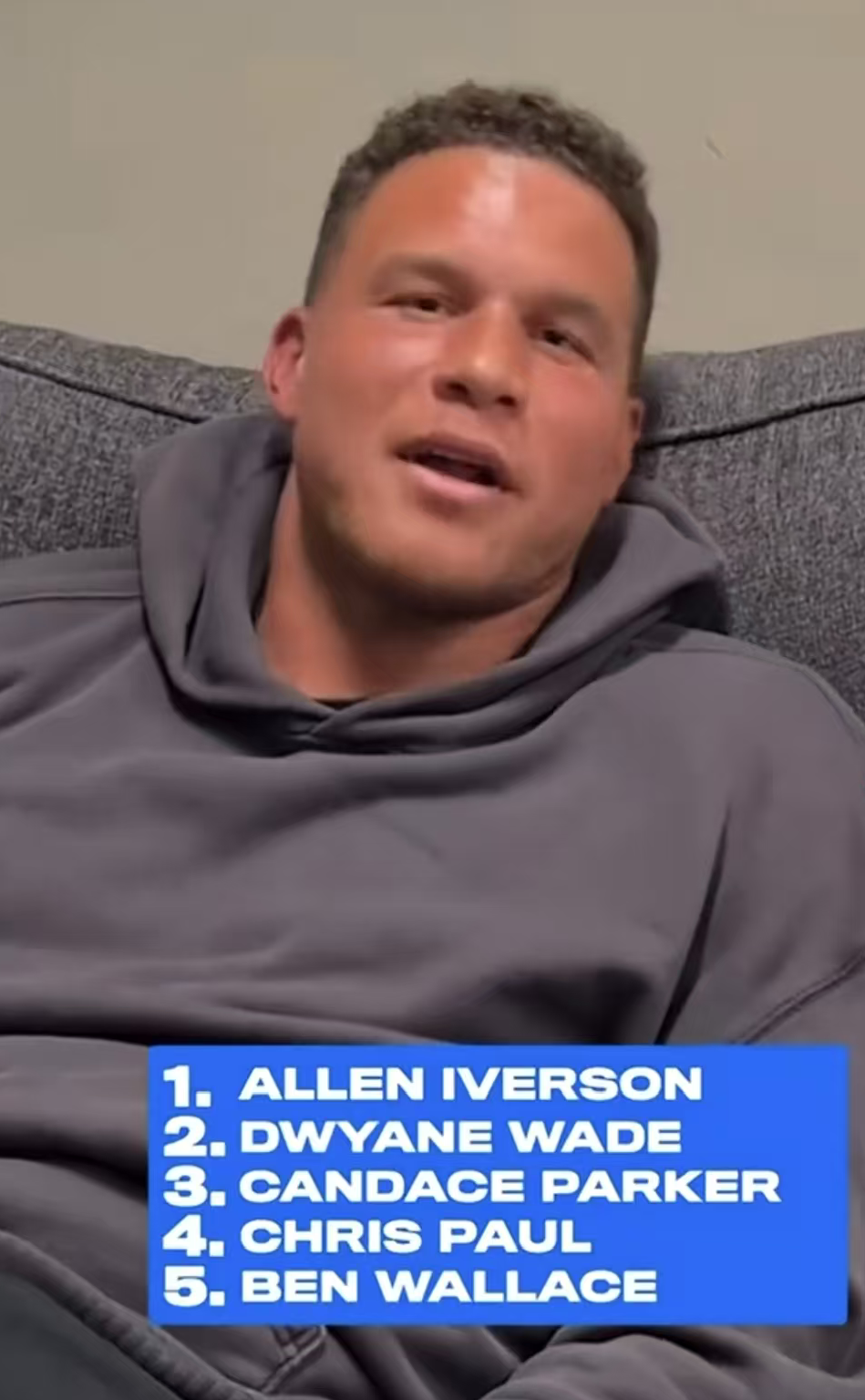 最近前NBA全明星球员格里芬和韦德做客一档电视节目。被主持人问道，谁才是世界上最