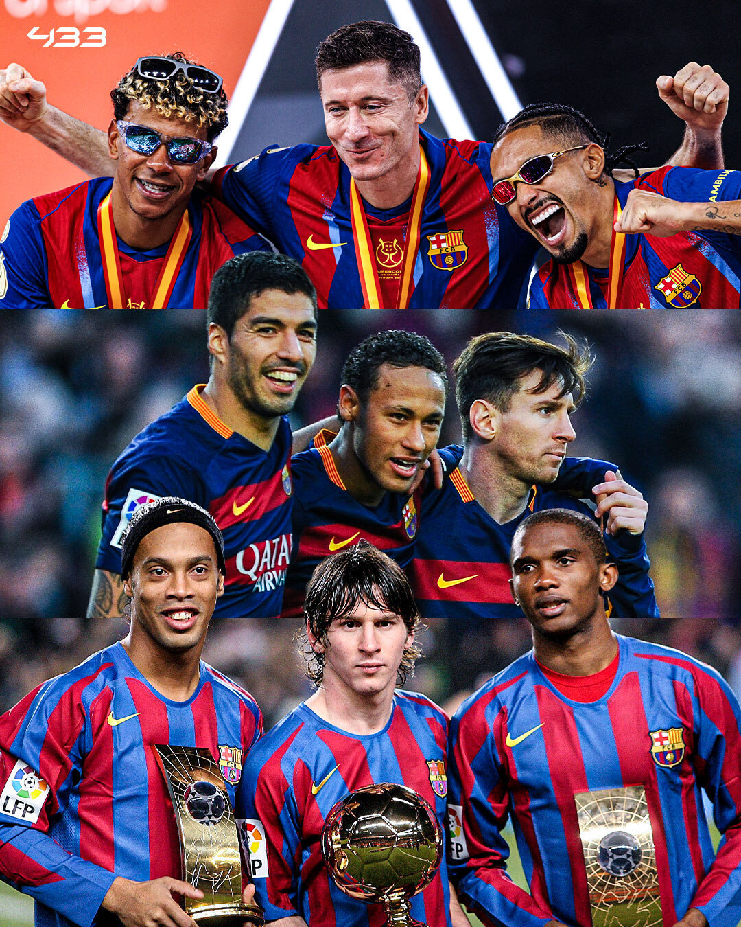 有一件事是肯定的：每十年，巴塞罗那的前场三叉戟都会包括一名拉玛西亚青训营的毕业生