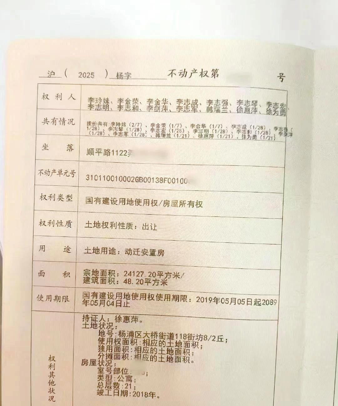 权利人这么多，你们见过吗？