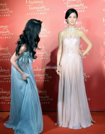 刘亦菲，蜡像没有还原一半的美​​​