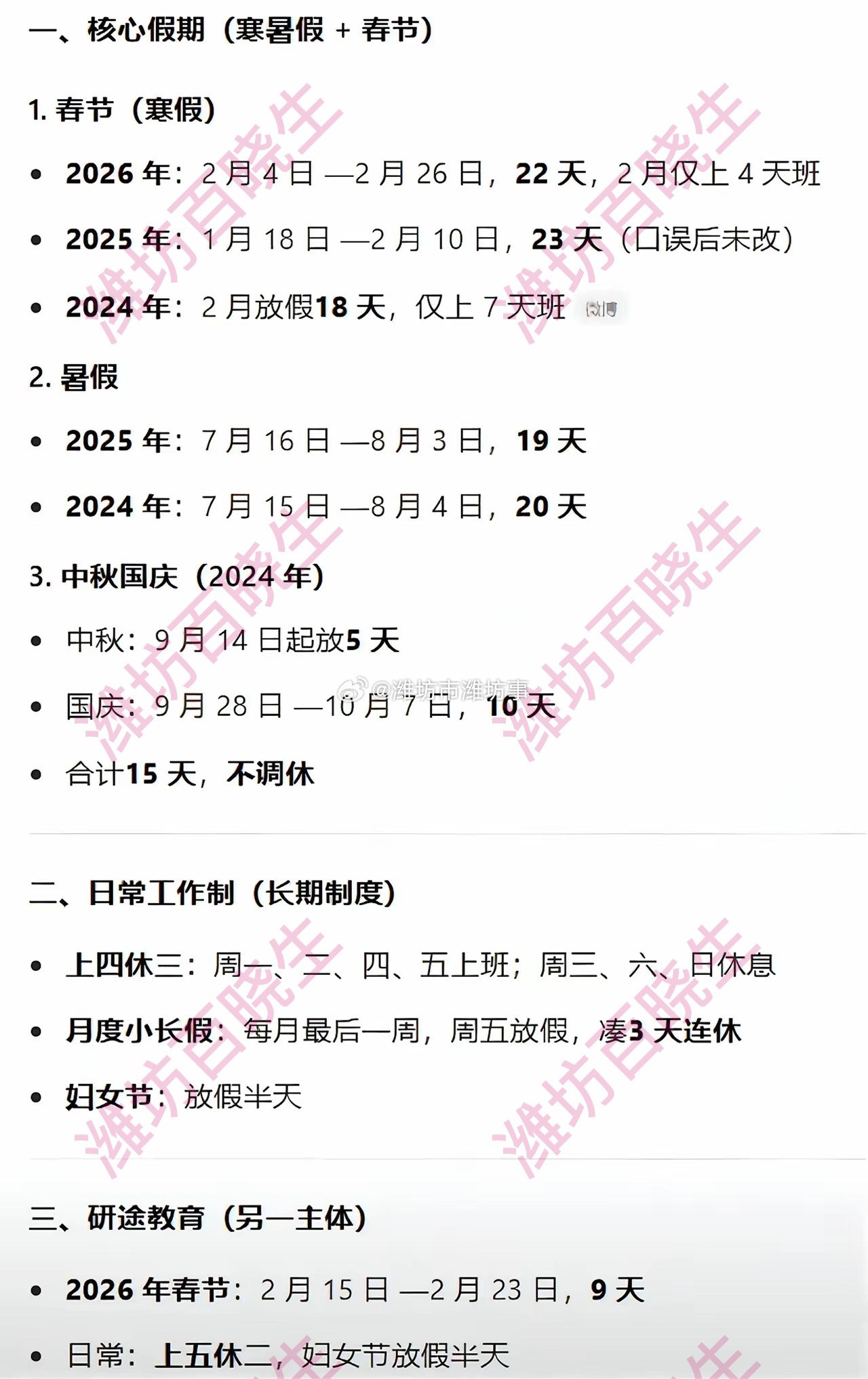 张雪峰员工上四休三现在最扎心的，当属张雪峰公司的员工。春节放22天假，2月只上