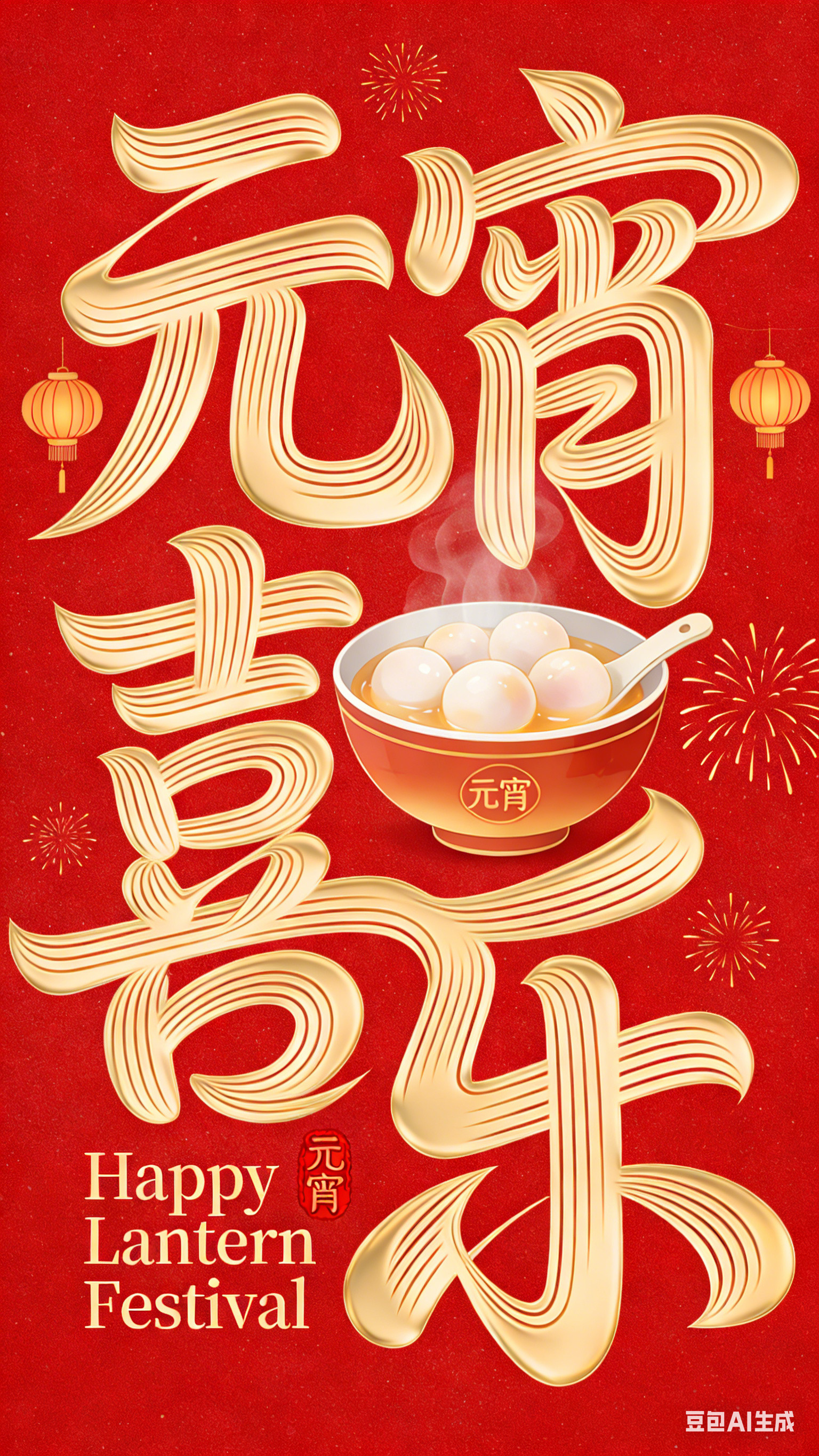 元宵节壁纸，祝您元宵喜乐！