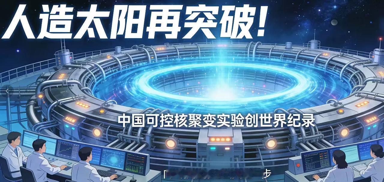 “人造太阳”再突破！中国可控核聚变实验创世界纪录，向终极能源迈出关键一步1.2