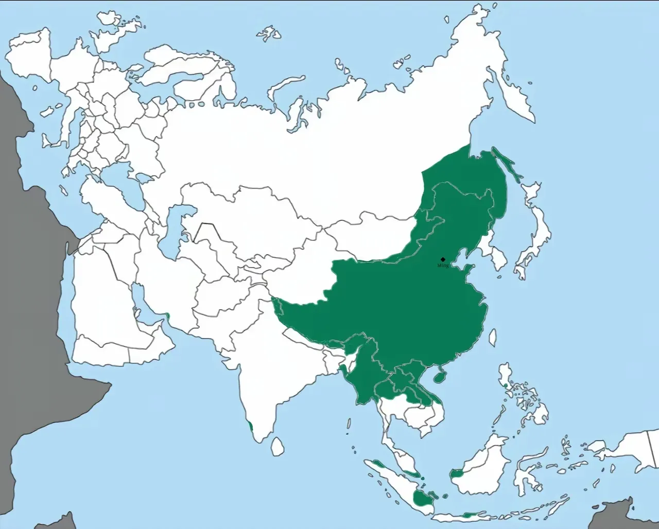 明朝全盛时期的版图，也没有1911年清朝灭亡时的版图大。清朝最大的贡献，就是留下