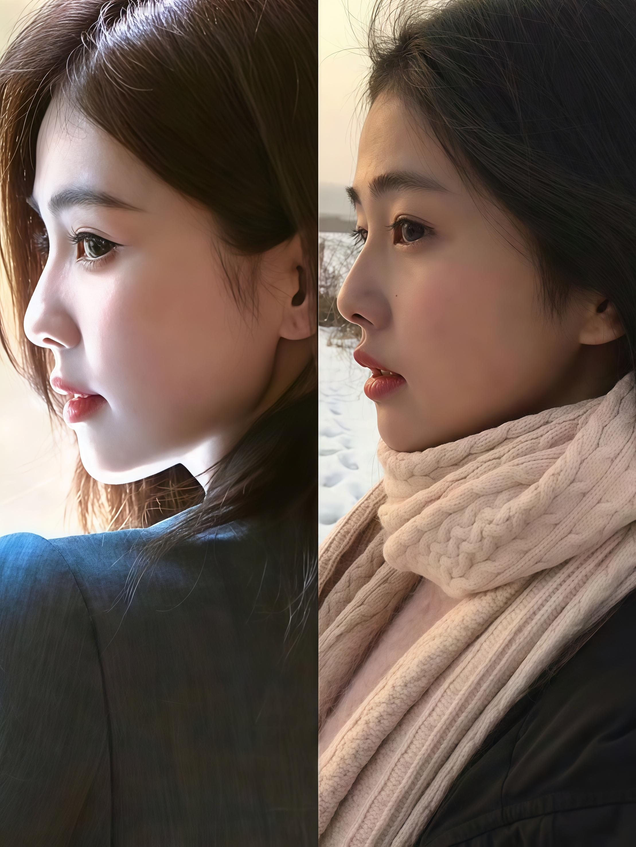 内娱妈生脸女演员真的不多了，白鹿出道前和现在的对比图，实在是太权威了。多接正剧吧