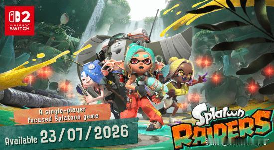 【switch2真的每个月都有大作！】任天堂官方发布了《斯普拉遁：涂击队》的全新