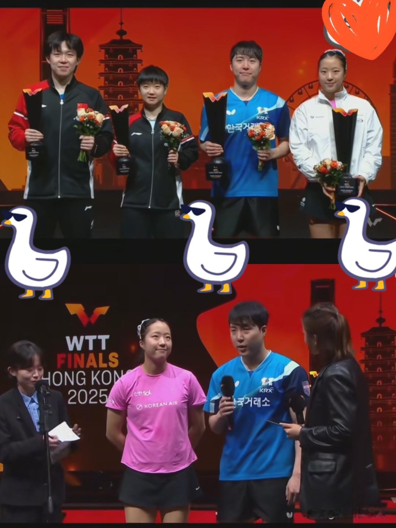 申裕斌和林钟勋夺冠那一刻，我以为会看到狂欢。结果场面异常冷静，甚至带着一丝肃