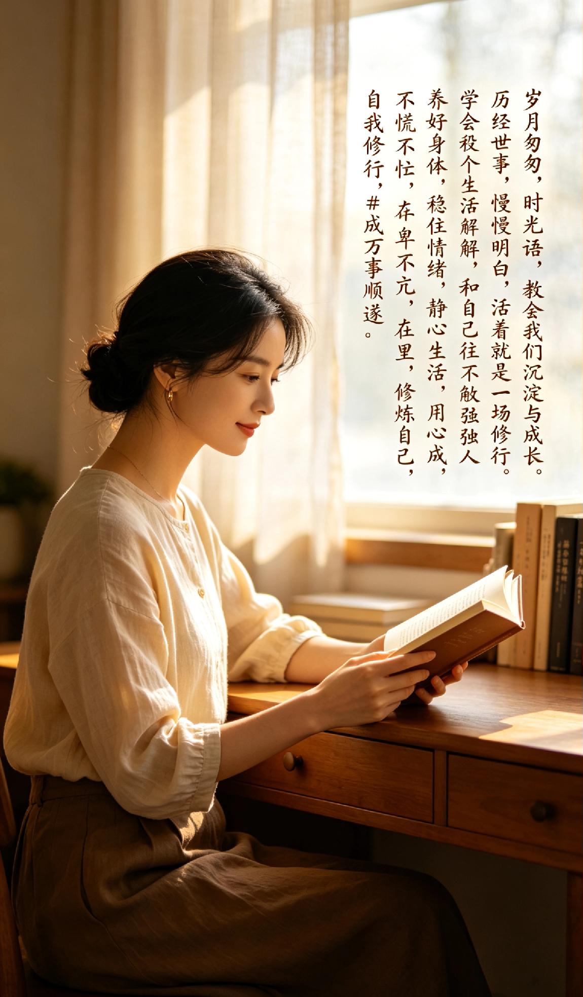 岁月匆匆，时光不语，教会我们沉淀与成长。历经世事，慢慢明白，活着就是一场修行。学
